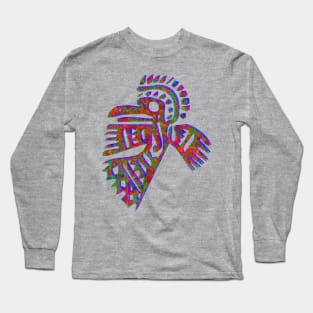 A shaman's view of a morning bird Long Sleeve T-Shirt